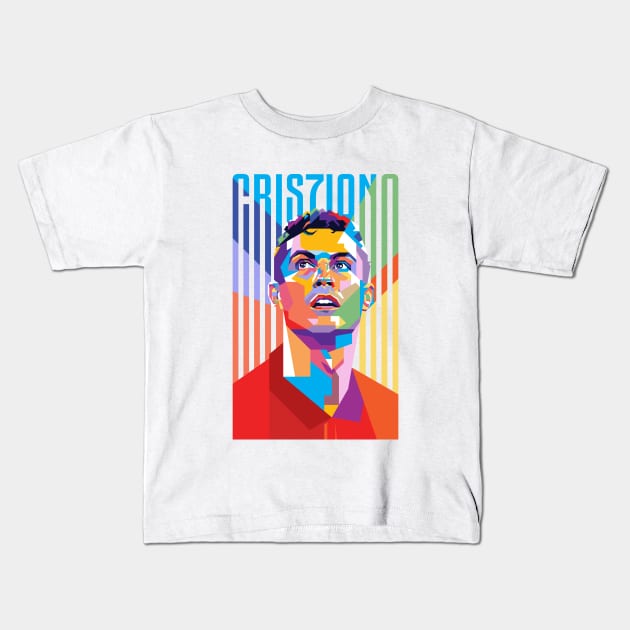 CR7 Pop Art Kids T-Shirt by Laksana Ardie Store